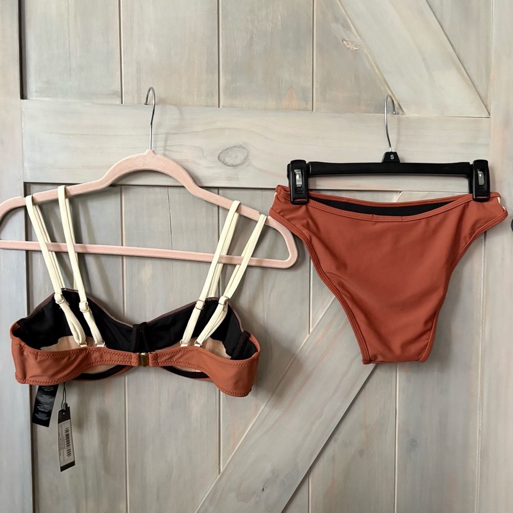 Pretty Little Thing Brown and Beige Bikini - Picture 8 of 12